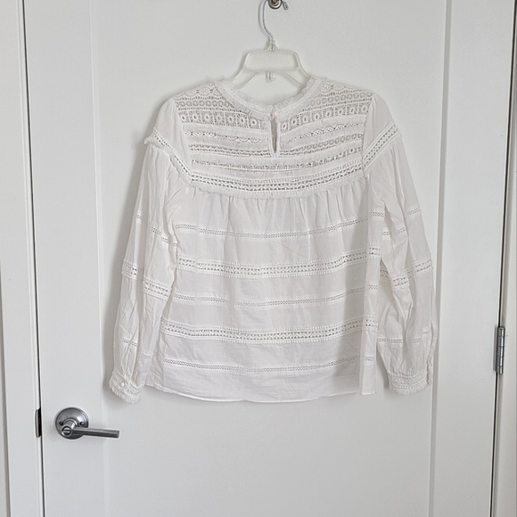 VICI Collection Cotton Eyelet Top | White - Picture 4 of 9